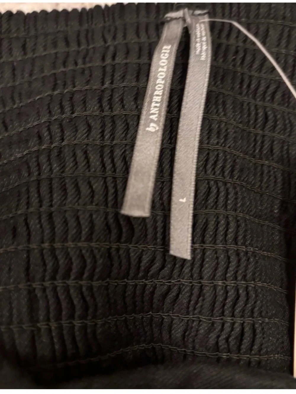 Anthropologie Black Sleeveless Midi Dress with Side Buttons - Picture 4 of 5